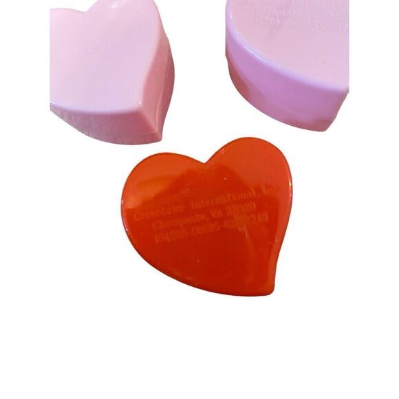 Lot Of 10 Heart Containers Foam Art Alphabet Stickers Erasers - Picture 3 of 7
